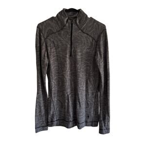 Smartwool Womens 250 Size Large Gray Long Sleeve 1/2 Merino Wool Sweater